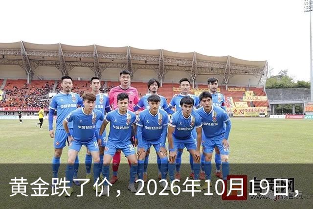 黄金跌了价，2026年10月19日，中国黄金最新价格，人民币黄金最新价格